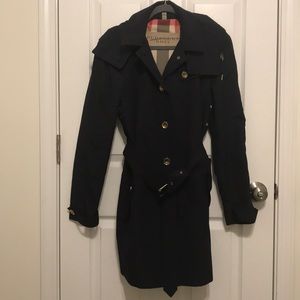 Burberry Brit Navy Trench coat USA 10 UK12